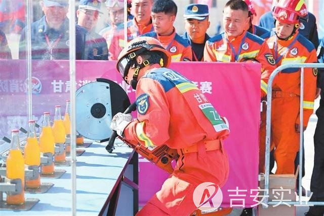 第三届甘肃省消防行业职业技能竞赛现场速写